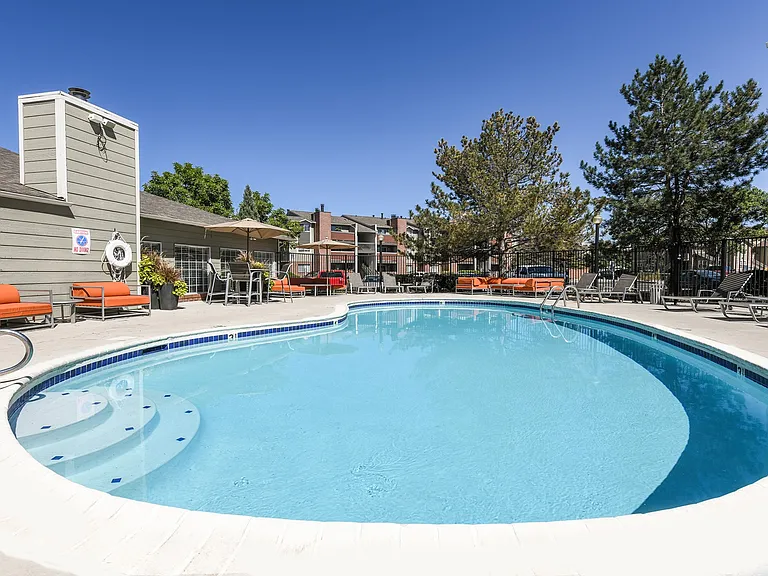 Take full advantage of Colorado's beautiful weather at the sparkling swimming pool.