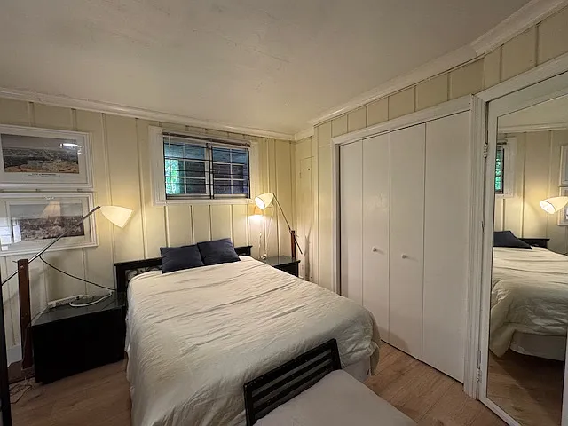 Bedroom with spacious closet