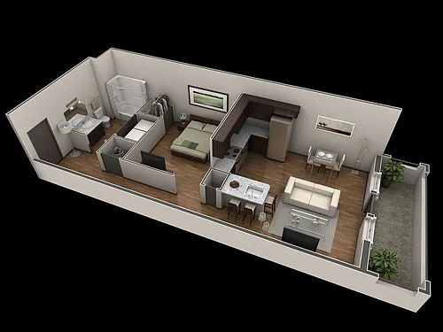 Floor plan Studio Premier Summit