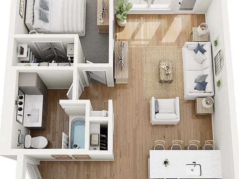 Floor Plan A1 | Echelon at Charlotte | Apartments in Charlotte, NC Floor Plan A1 | Echelon at Charlotte | Apartments in Charlotte, NC