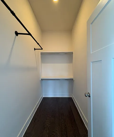 Large closet in the downstairs studio