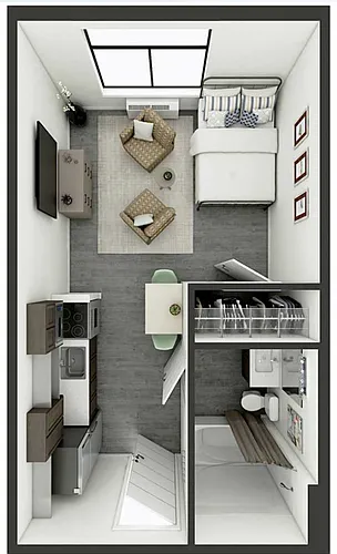 Floor plan Studio