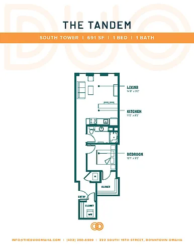 Floor plan The Tandem