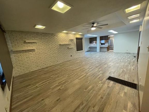 Large living room/kitchen area
