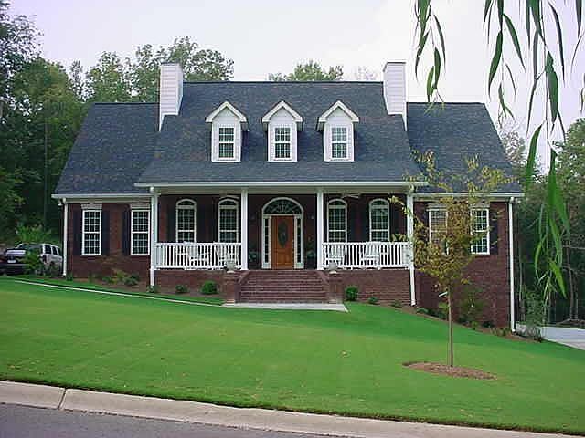 The front of the home