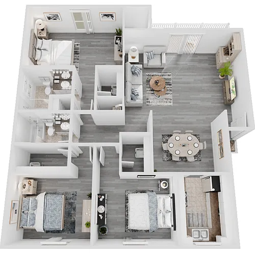 Floor plan 3 Bed 2 Bath