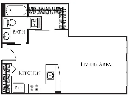 Floor plan Micro Studio - C3 336-636