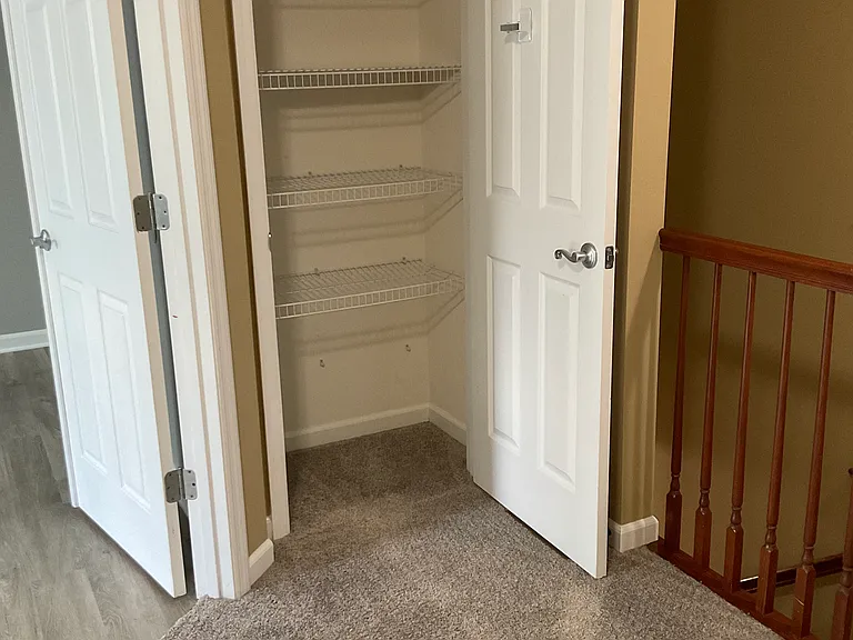 Linen closet off loft area