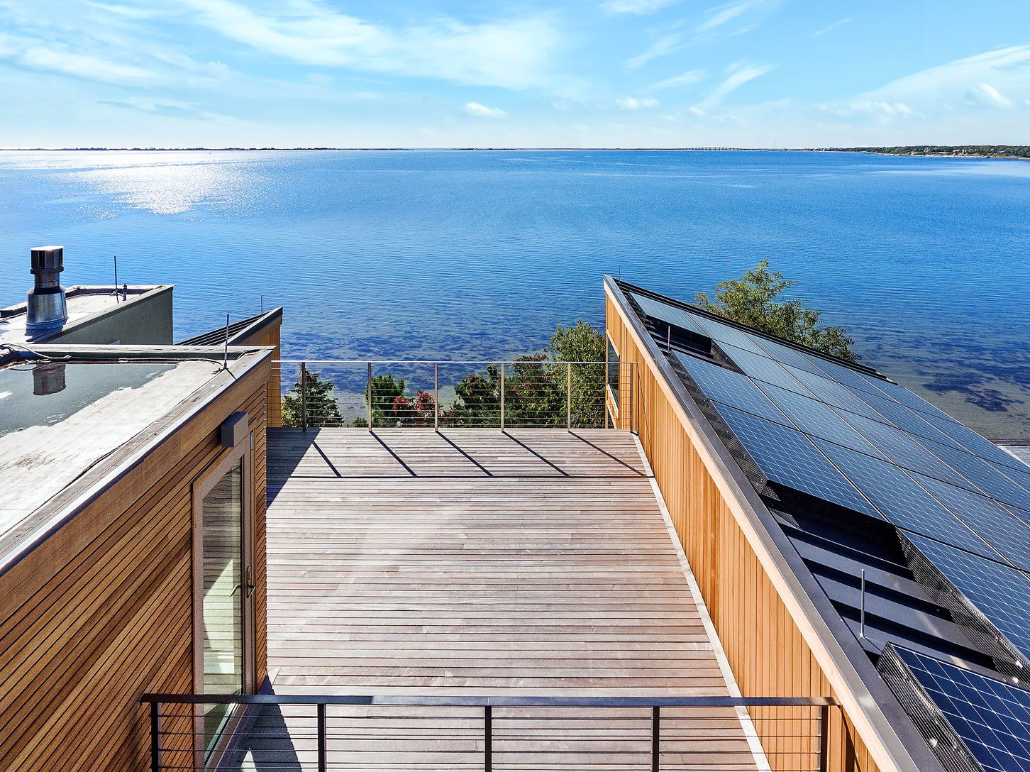  Roof deck with gas fireplace option