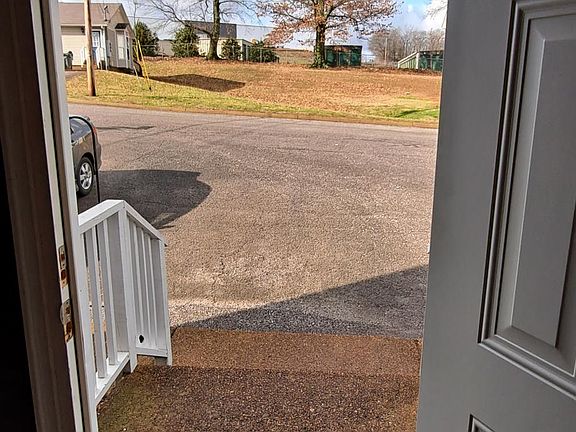 Looking out the front door