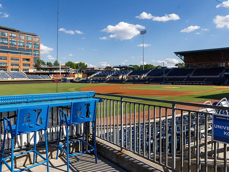 15 minutes from Durham Bulls Athletic Park