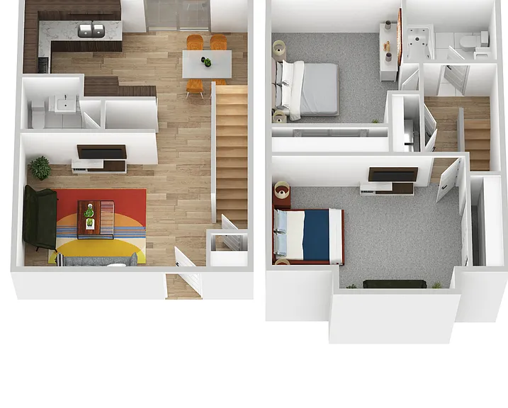 Highly sought after 1,2,3-bedroom flat and townhome apartments — Photo 14