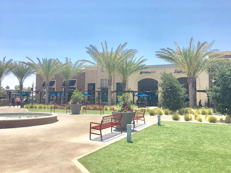 strolling in the new YLTC (Town Center) located few blocks away