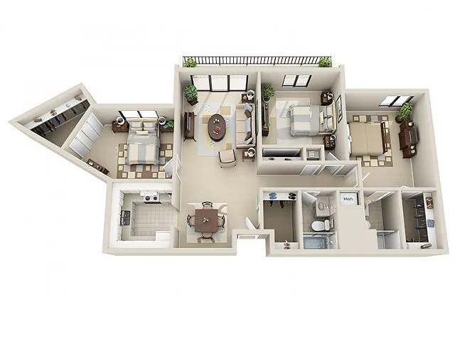 Floor plan 3 Bedroom