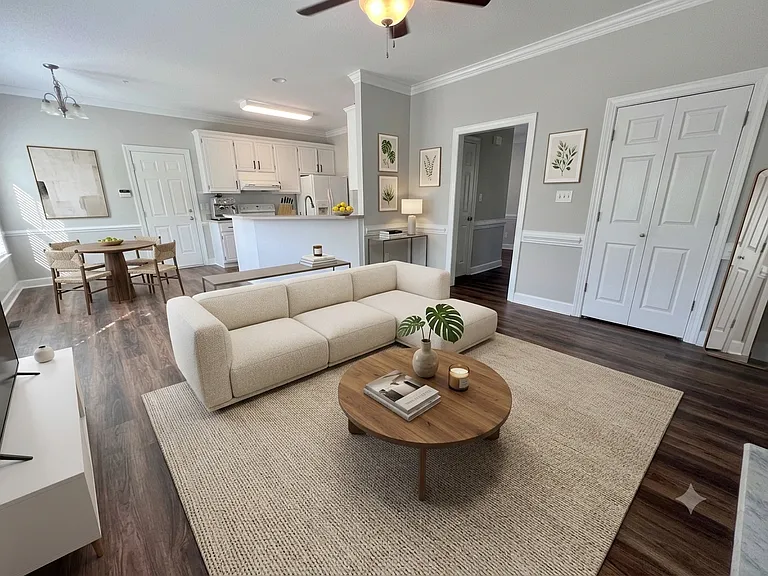 Family Room-Virtually Staged
