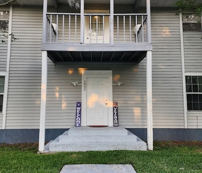 Door Opens To Staircase Going To Upstairs Unit. Private Balcony!
