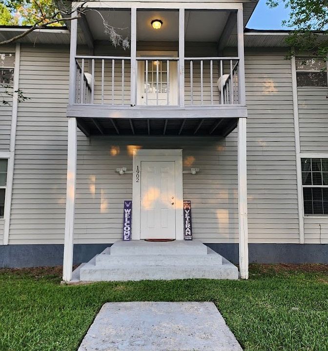 Door Opens To Staircase Going To Upstairs Unit. Private Balcony!