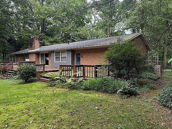Rear of the house