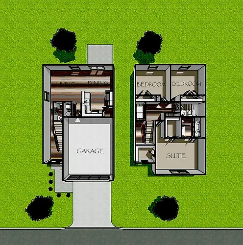 Floor plan Two Car Garage