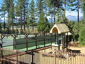 Clubhouse tennis courts