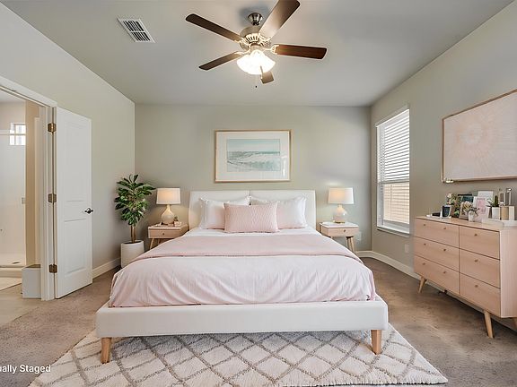 Virtually Staged Primary Bedroom