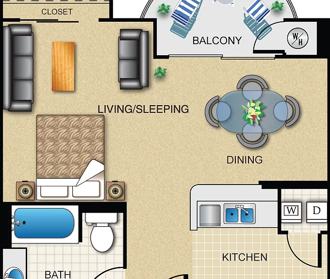 Plan H Floorplan Diagram