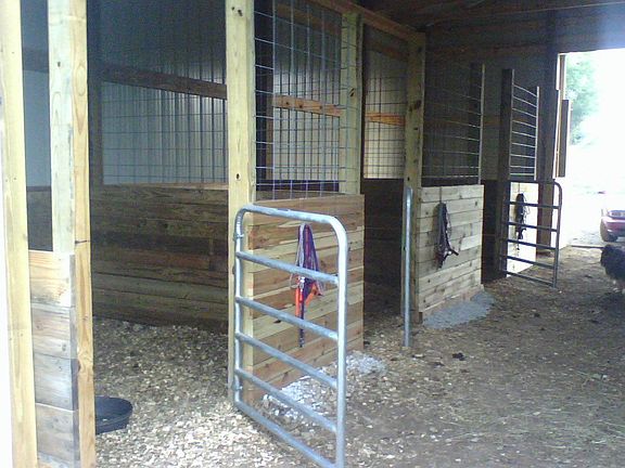 Horse Stalls in Barn