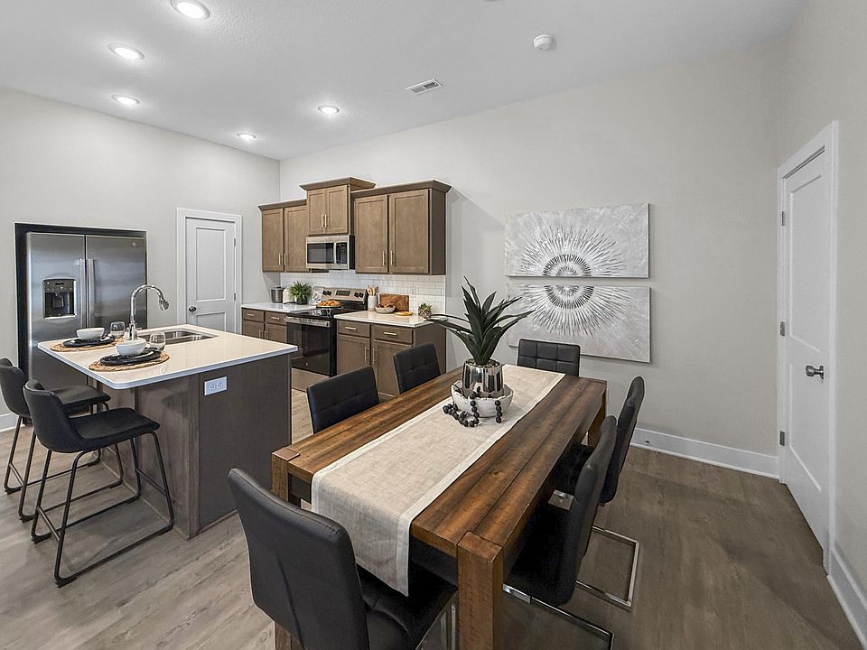 Dining area and kitchen