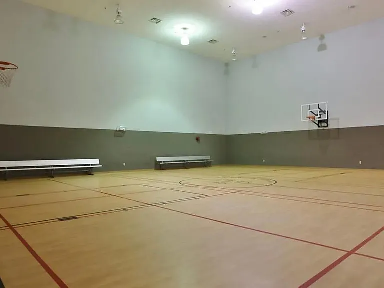 Basketball court in the amenities center