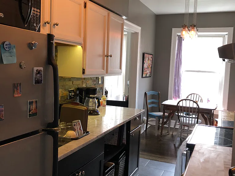 kitchen and dining area