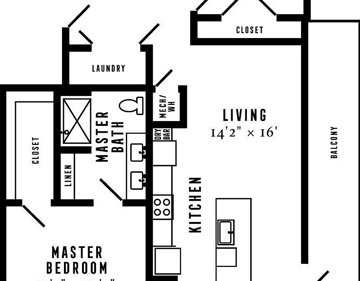 B3 floor plan Novel Midtown