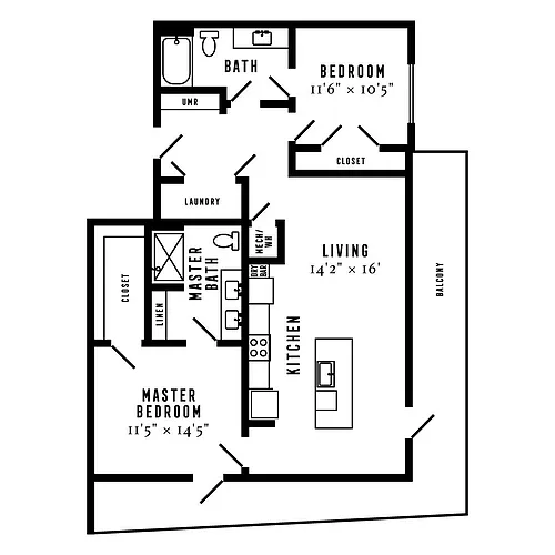 Floor plan B3