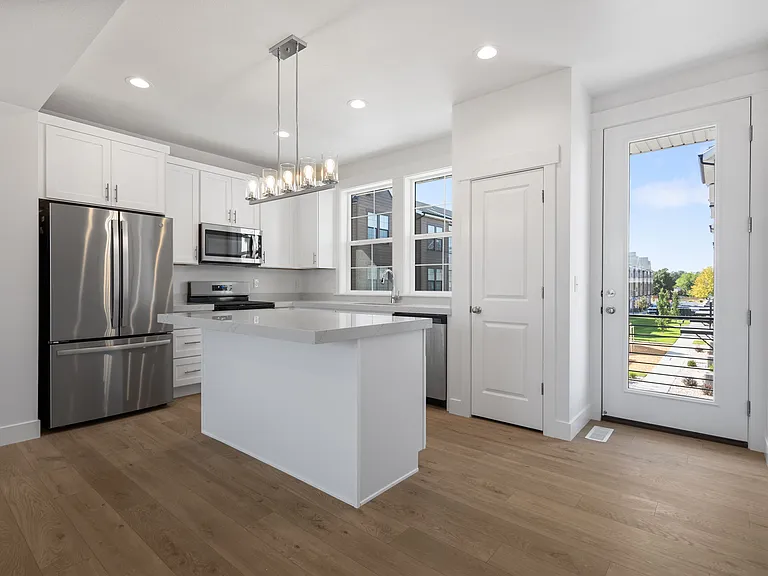 Kitchen balcony door