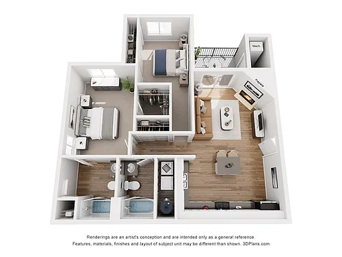 Floor plan Residence 5 Upgraded