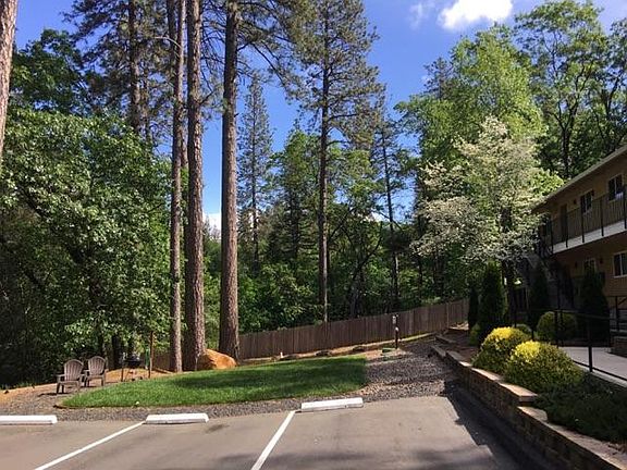 Grassy common area with BBQ