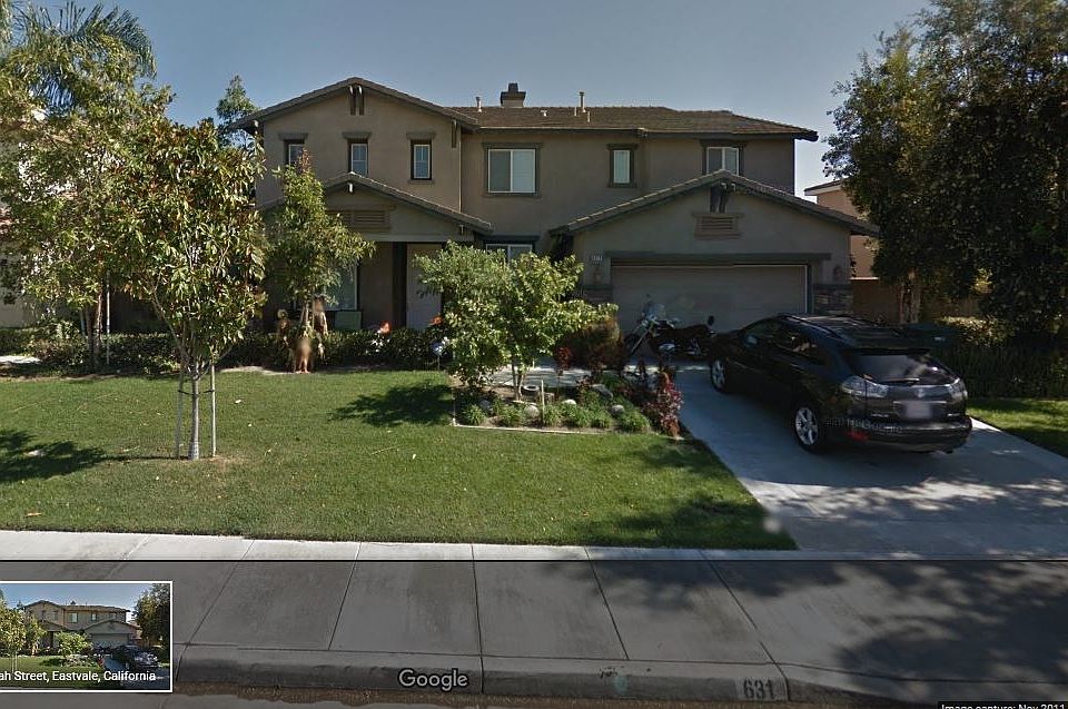 Front view thru the street