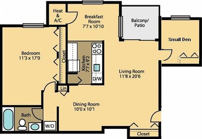 1 Small Den, Floorplan