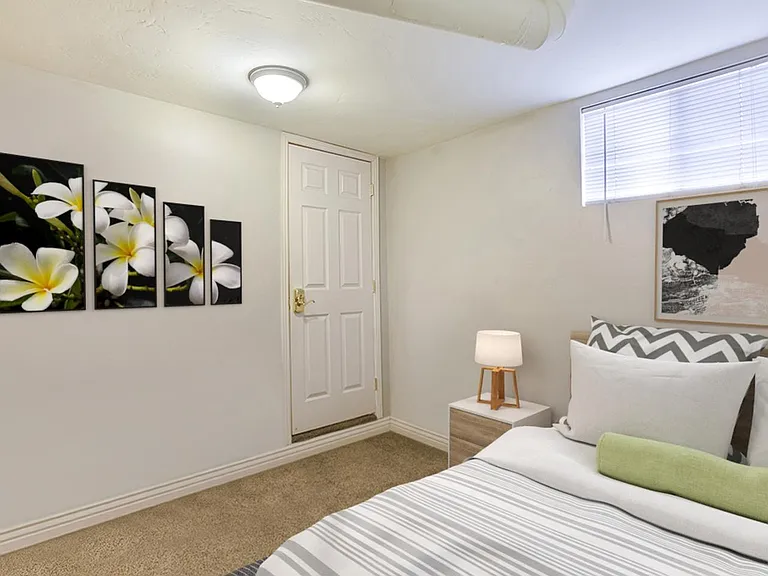 Bedroom 1. This image shows a virtually furnished space. Bedrooms come unfurnished.
