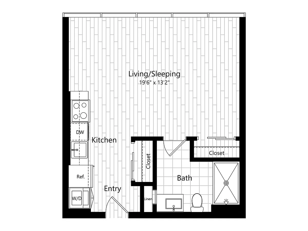Floor plan Unit 211 - B420