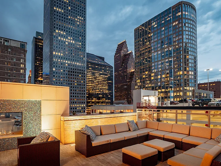Terrace Evening City Views
