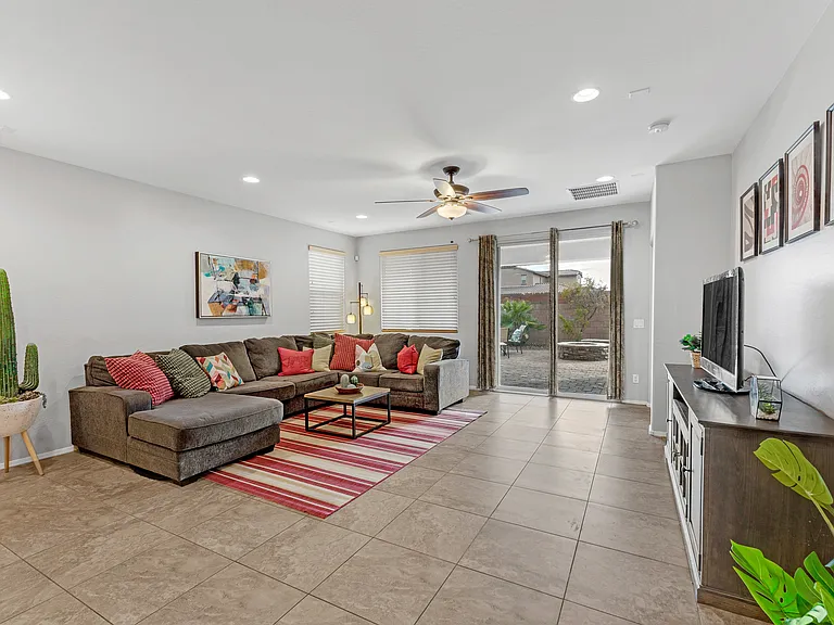 Living room with TV.