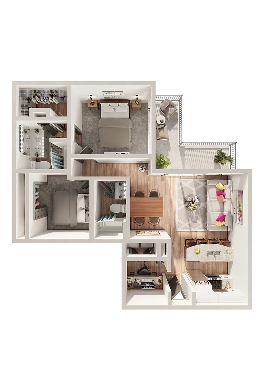 Floor plan B2J