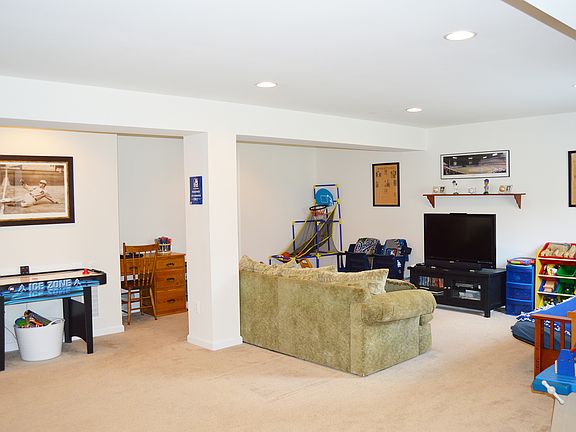 Expansive Basement Rec Room