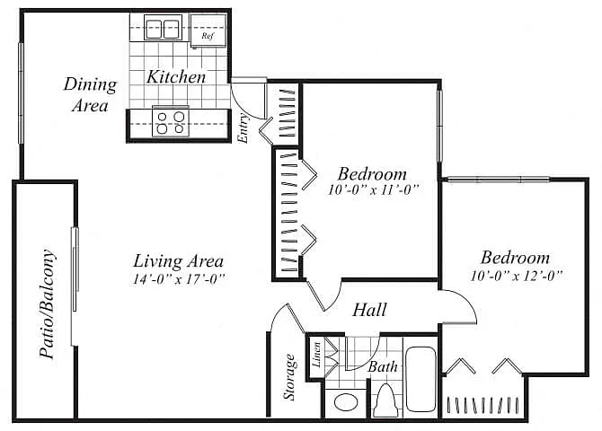 Floor plan B2 Market Rate