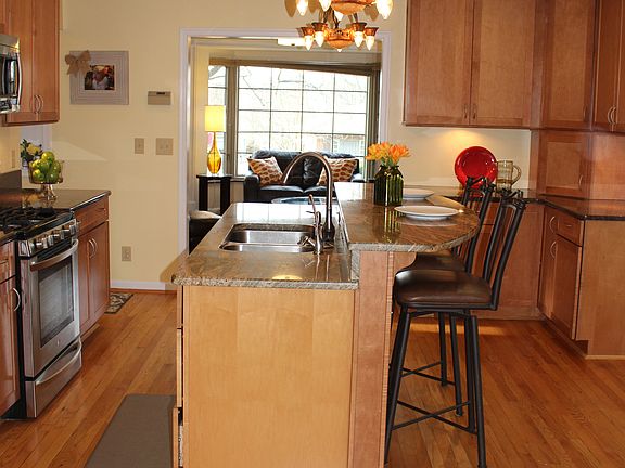 View of kitchen from mudroom