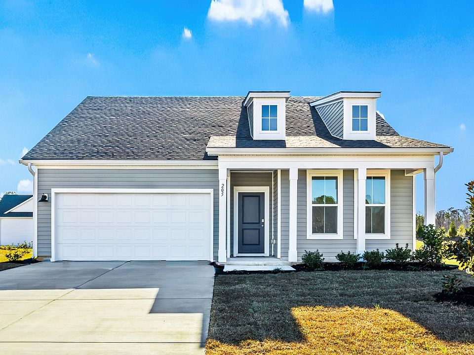 Easton Elevation 4 at Chestnut Farms in Longs, SC, showcasing dormer windows, stylish exterior, and