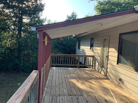 Particularly covered deck.