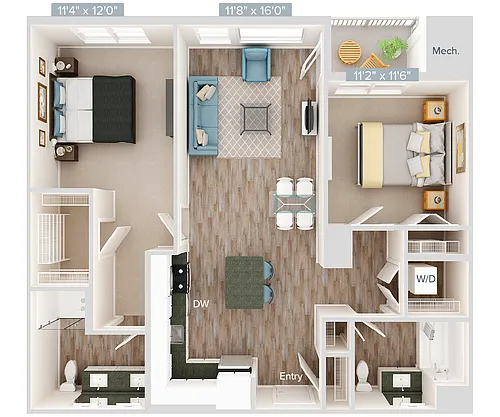 Floor plan Furnished-f-B2_1094SF2143
