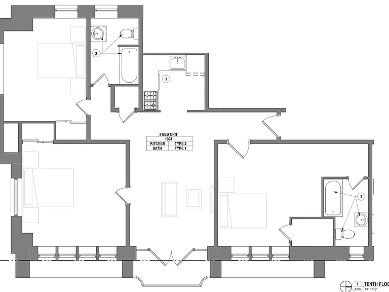 Penthouse 1004 - 3 Bed/ 2 Bath Penthouse 1004 - 3 Bed/ 2 Bath