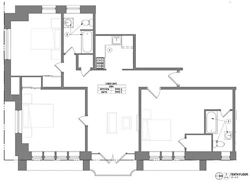 Floor plan 3 Bed / 2 Bath